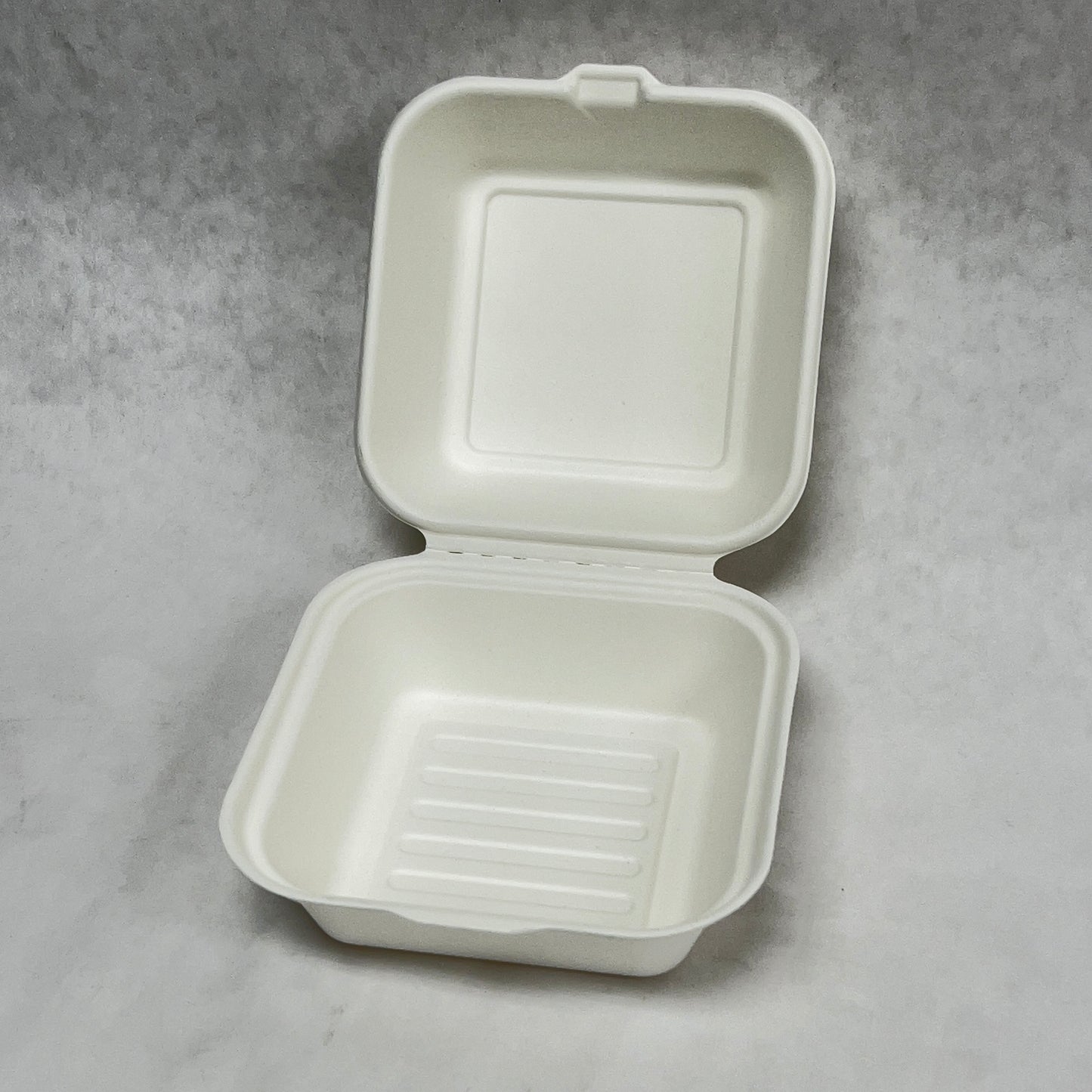 Bagasse Hinged Clamshell Container (Set of 120 - 240)