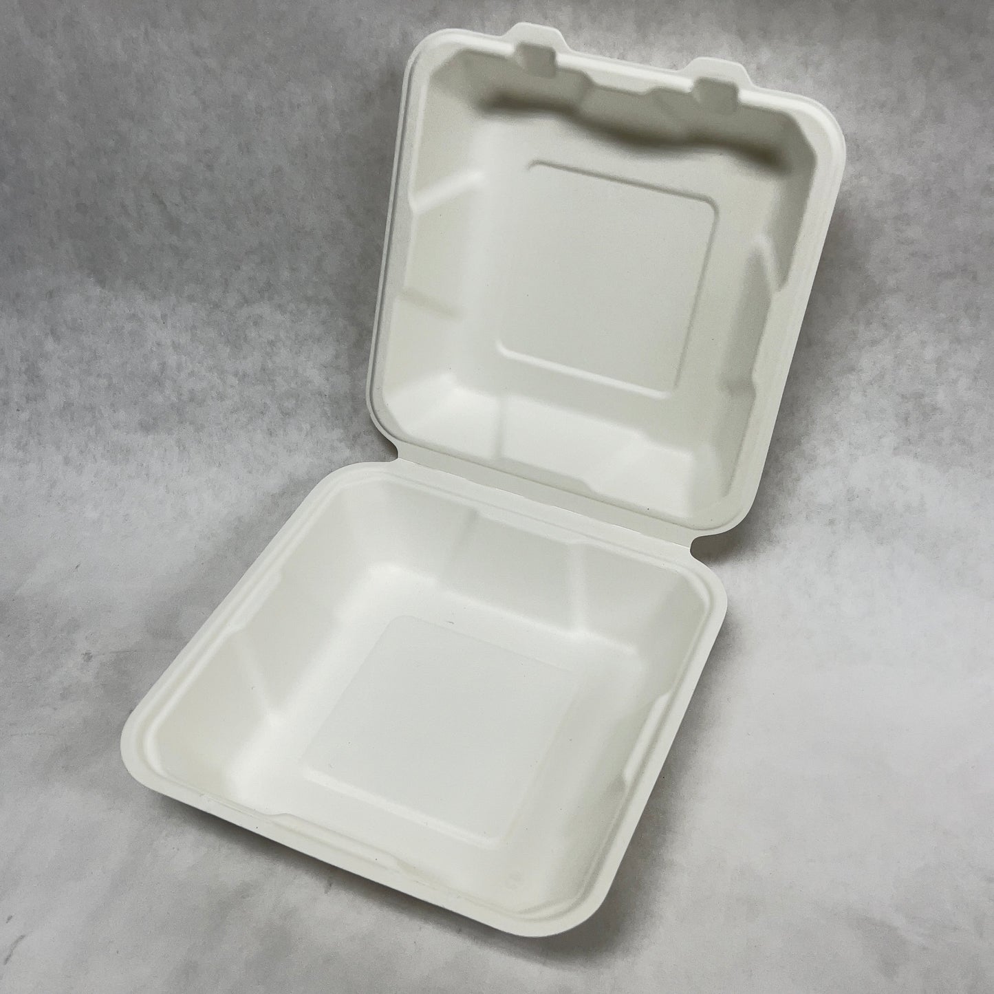 Bagasse Hinged Clamshell Container (Set of 120 - 240)