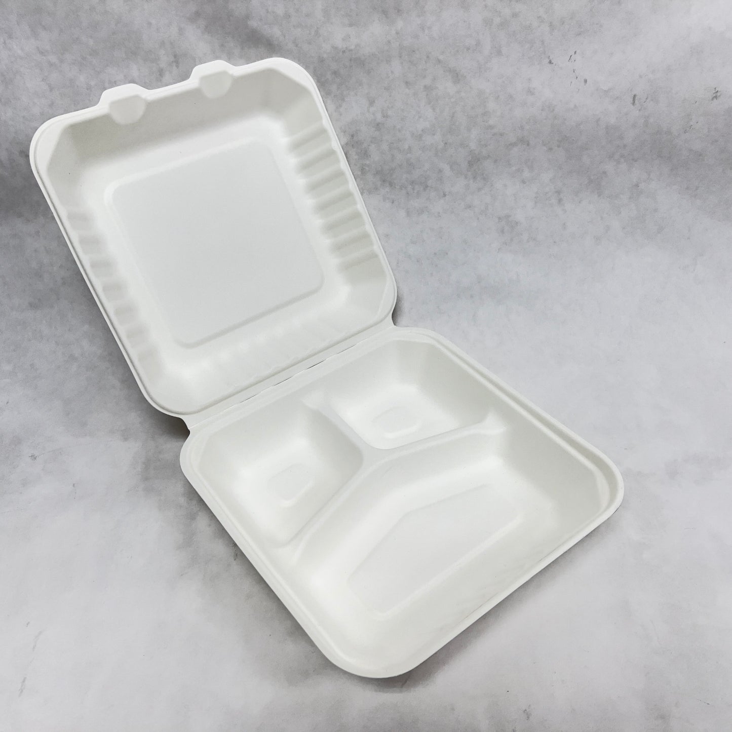 Bagasse Hinged Clamshell Container (Set of 120)