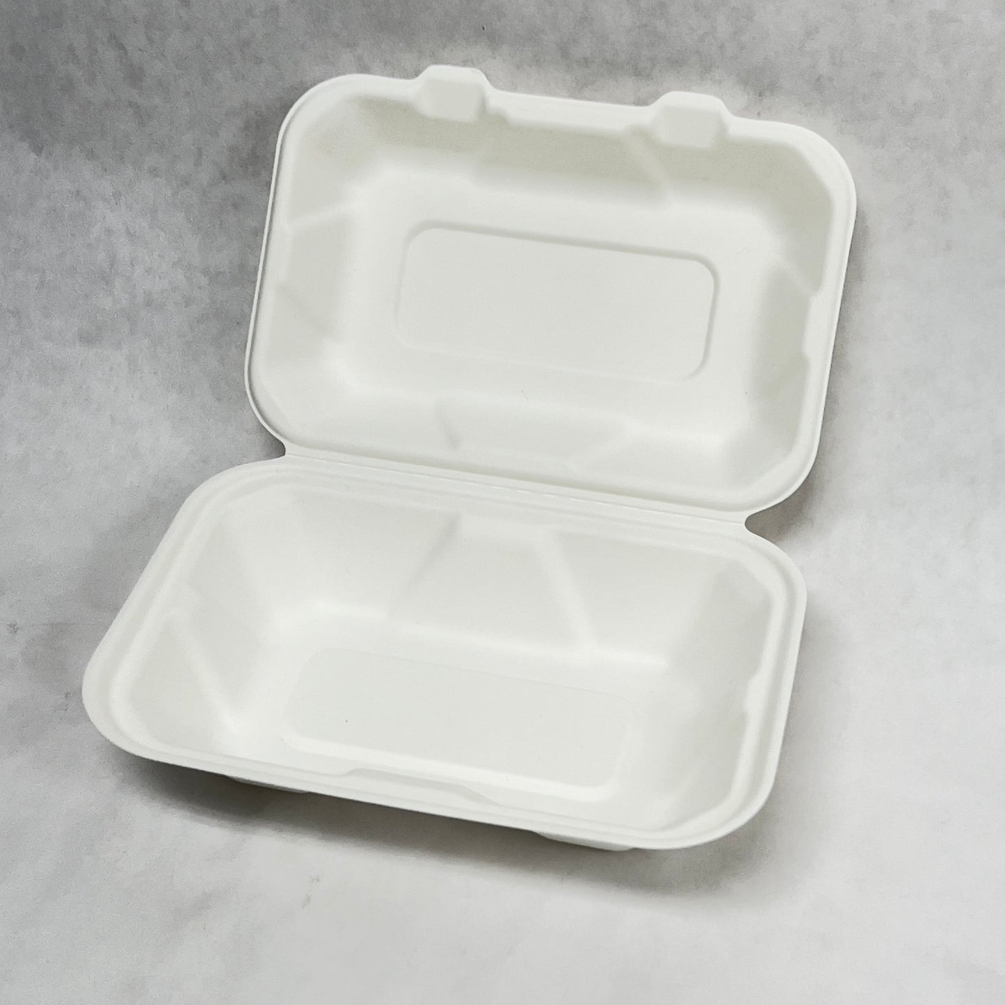 Bagasse Hinged Clamshell Container (Set of 120 - 240)