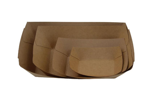 Kraft Paper Boat Tray (Set of 500 - 1000)