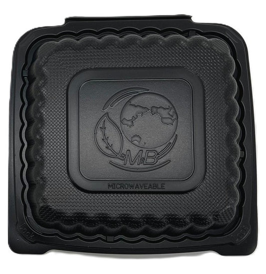 MFPP Black Hinged Clamshell - Compartments (Set of 110)